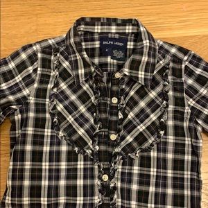 Ralph Lauren Girls Plaid Shirt